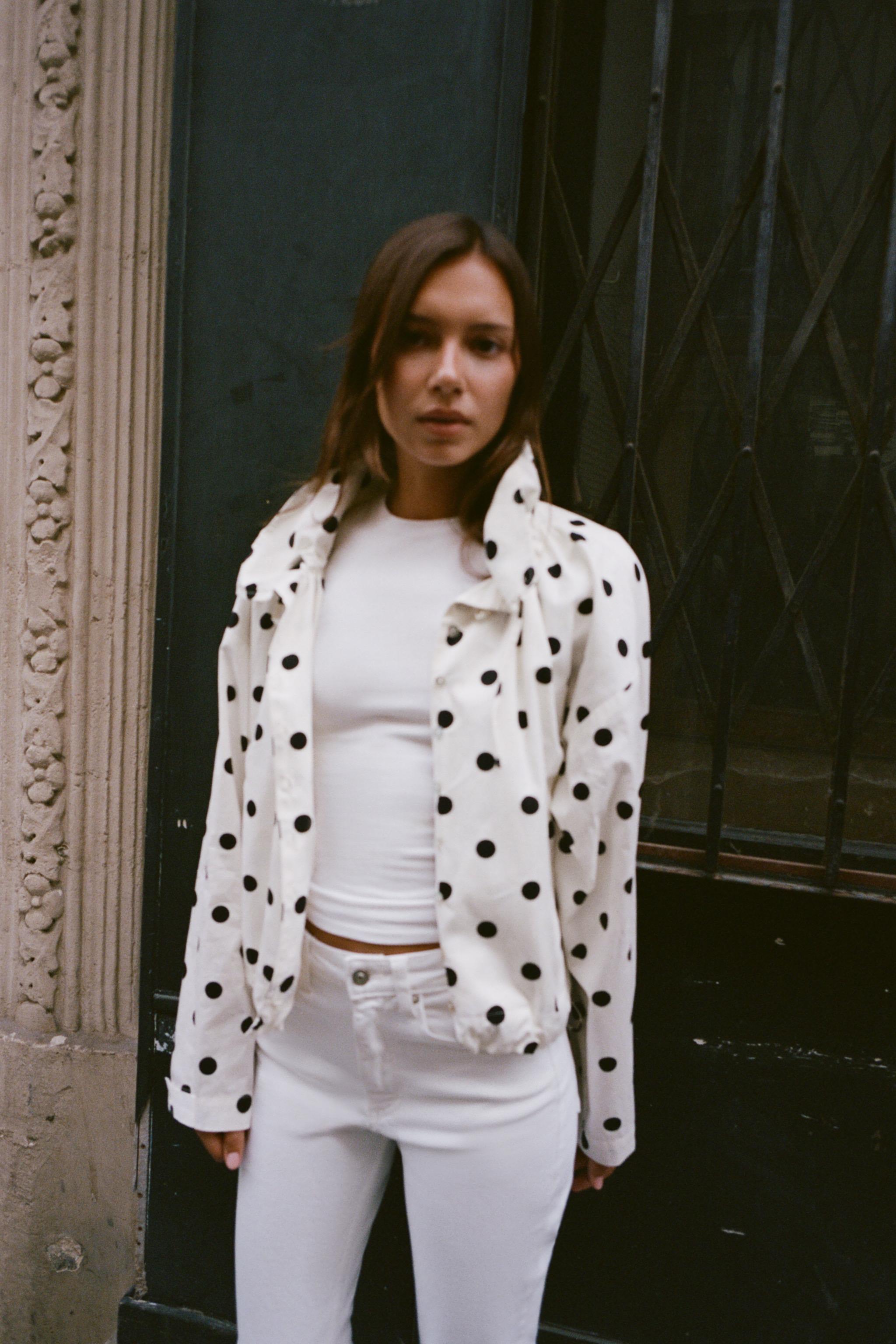 VESTE À POIS - ELENOVA