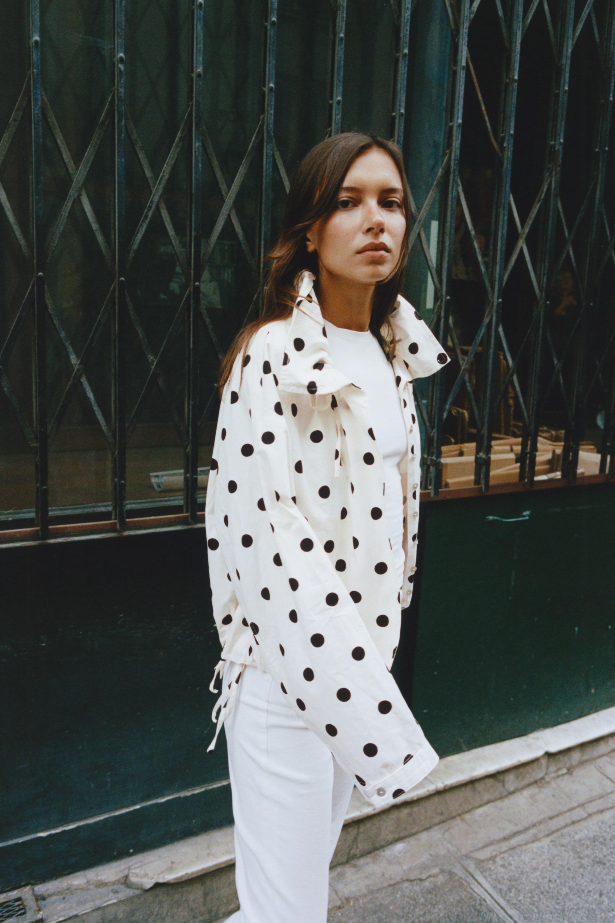 VESTE À POIS - ELENOVA
