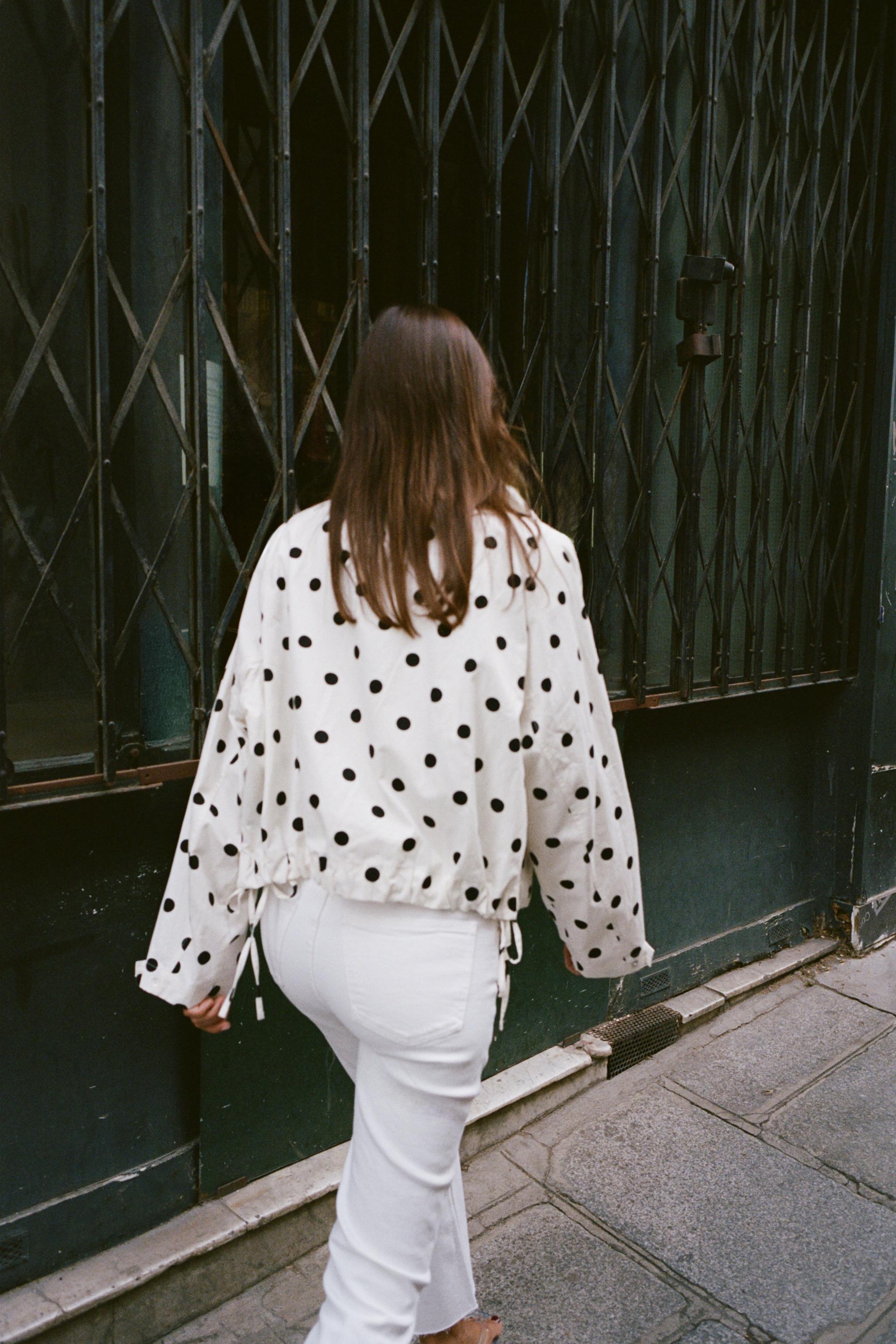 VESTE À POIS - ELENOVA