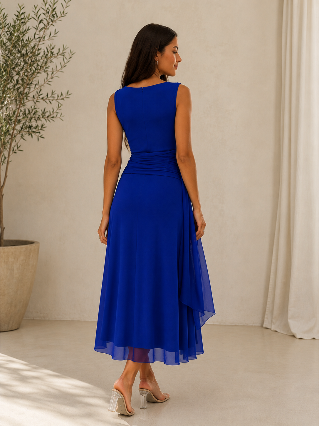 Robe Élise Bleu Élégance - ELENOVA