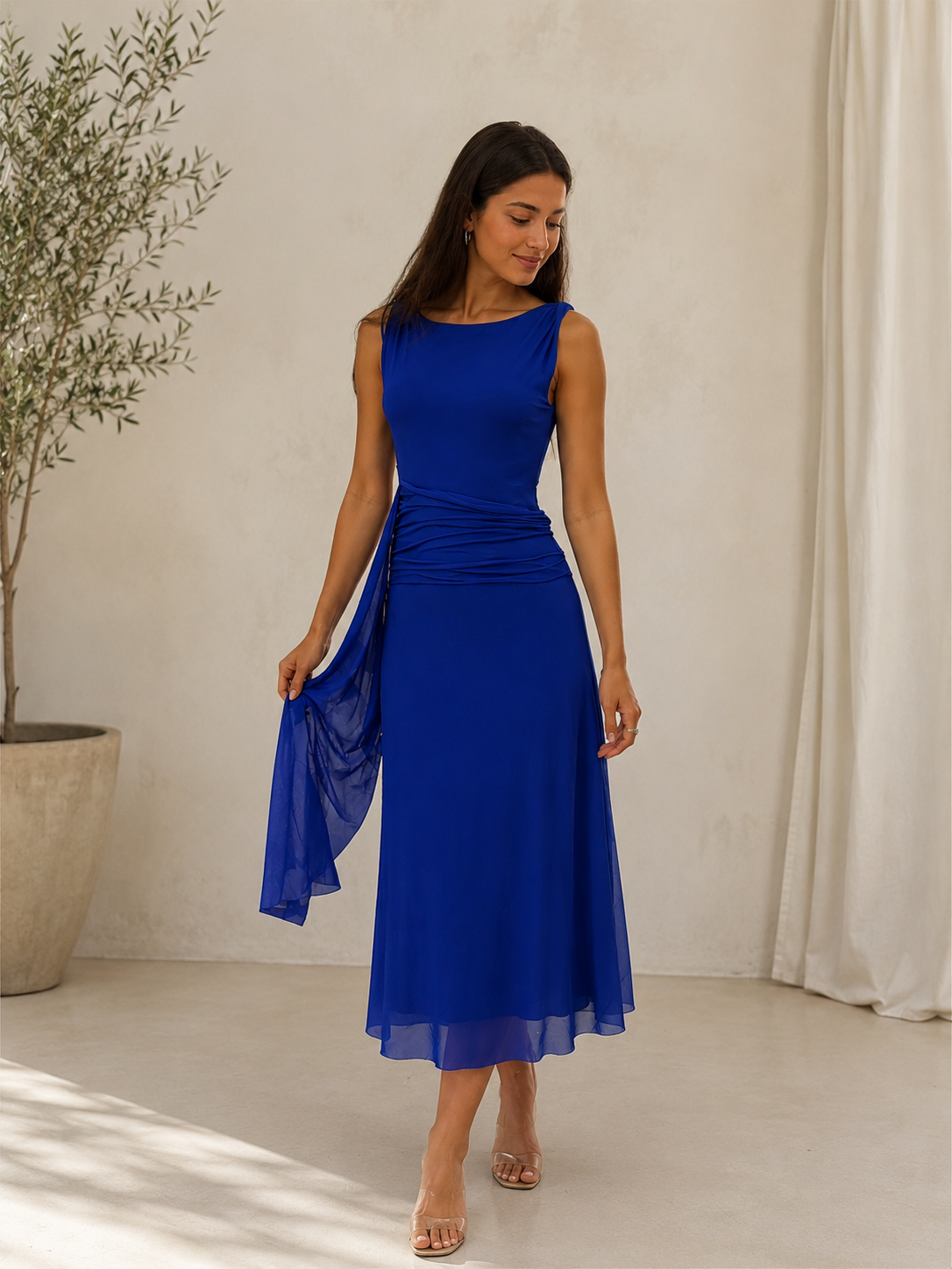 Robe Élise Bleu Élégance - ELENOVA